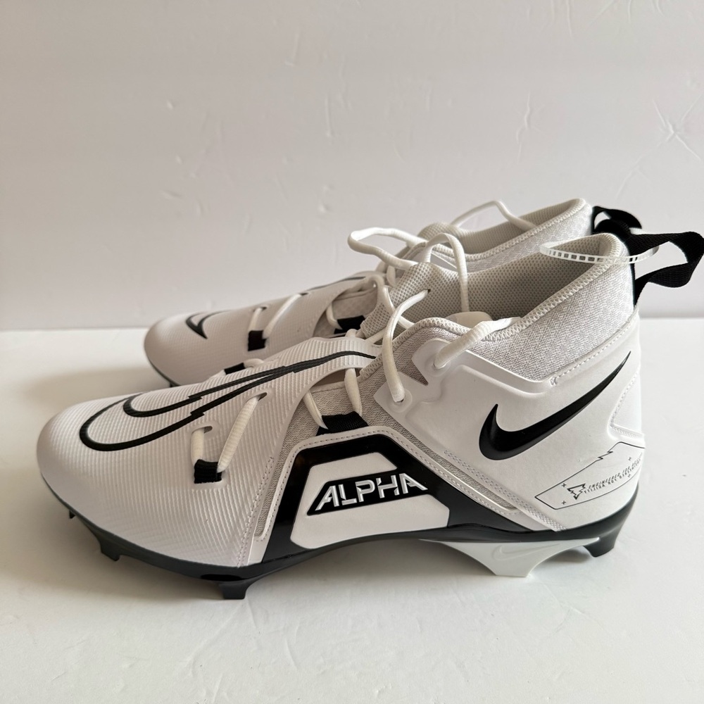 Nike Alpha Menace Pro3 White Football Cleats Sneakers DH3292-100 Men Size 14W